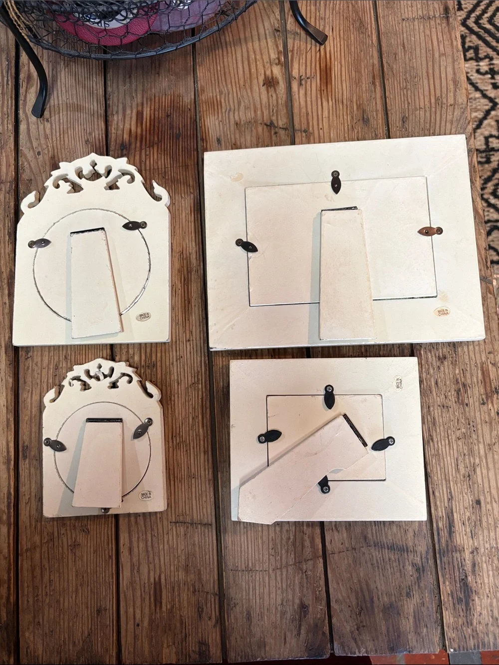 Vintage-Style Cream Ornate Picture Frame Set (4) - Home Accents